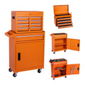 Box, Steel Chest and Storage Cabinet, Removable Box Organizer On Wheels with 5 Sliding Drawers for Garage Workstation...