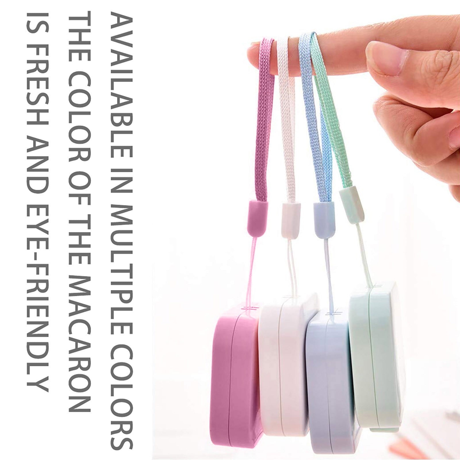 Candy Color Tape Measure, Retractable Body Measure Tape Pocket Soft Ruler Round Tape for Cloth Drafting Tools and Dra... - Image 4
