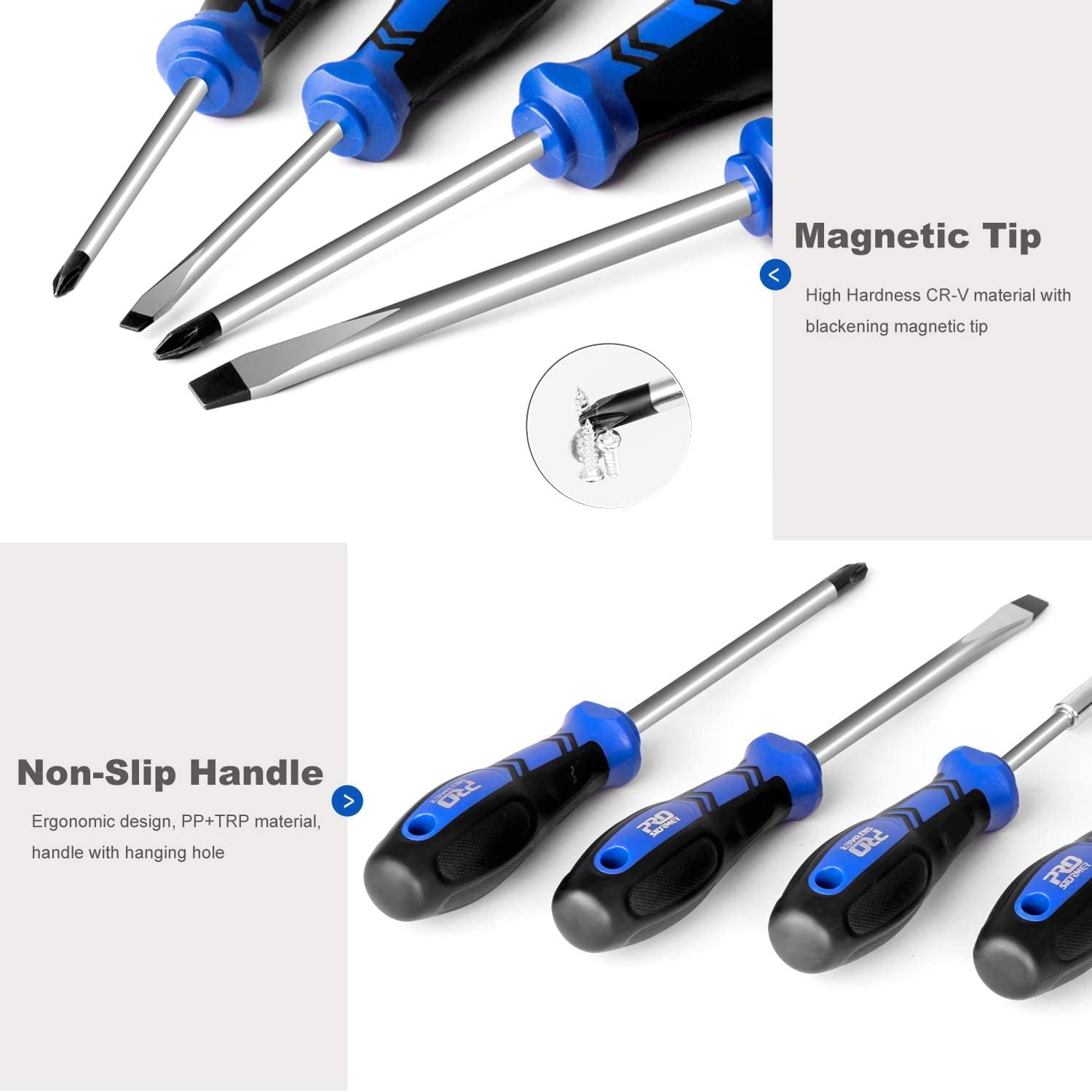 Magnetic Screwdriver Set, 79-Piece Multi-Purpose Slotted/Phillips Screwdriver Kit with Precision Screwdrivers, Allen ... - Image 4