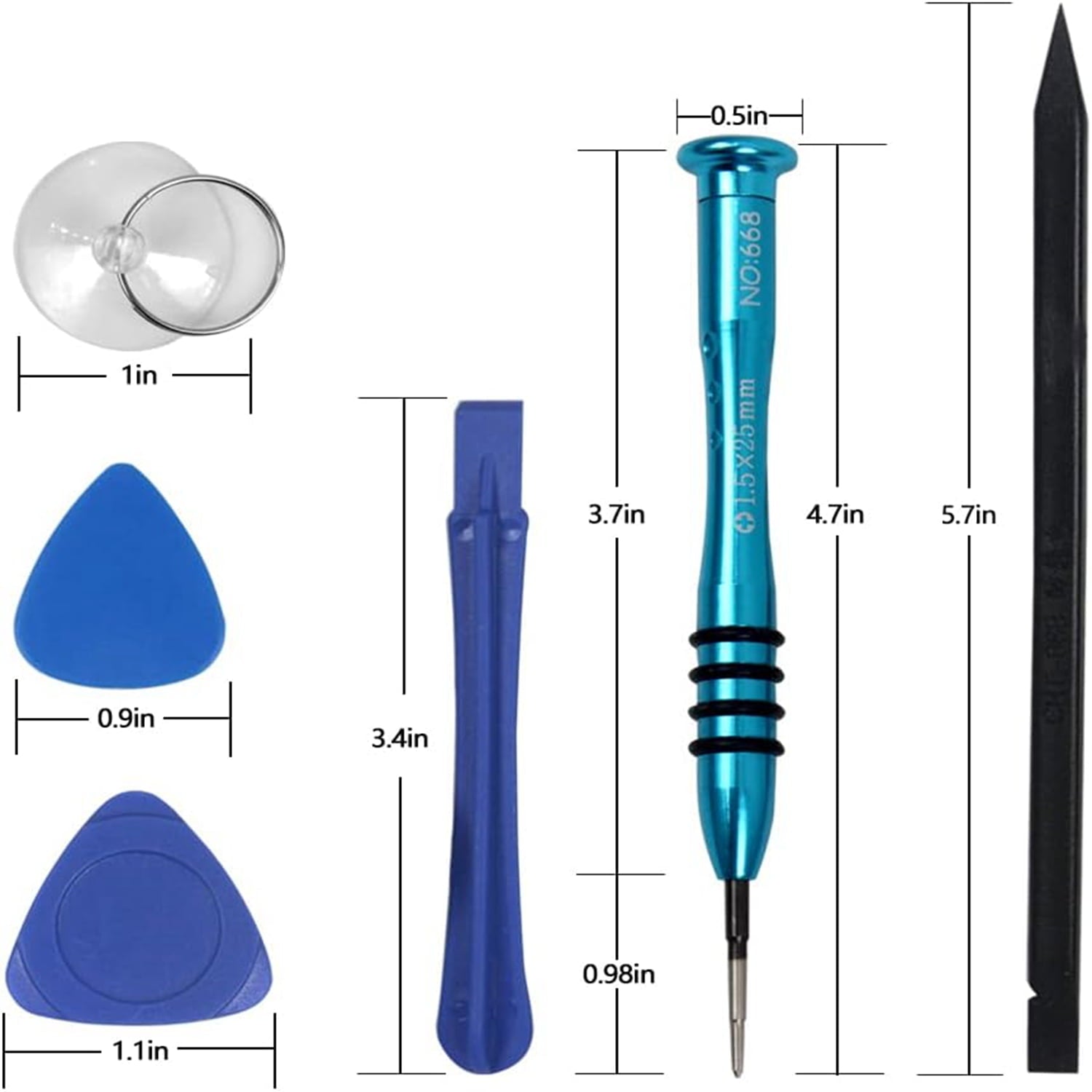 11Pcs Repair Kit for Switch, Screwdriver Set Magnetic (Y1.5&PH000) for Video Game Controller, Opening Pry Tool Kit Compatible for PS4/PS5/Xb - Image 2