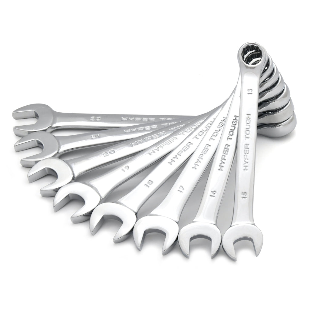 Hyper Tough 16-Piece Metric Combination Wrench Tool Set, Hand Tools - Image 5