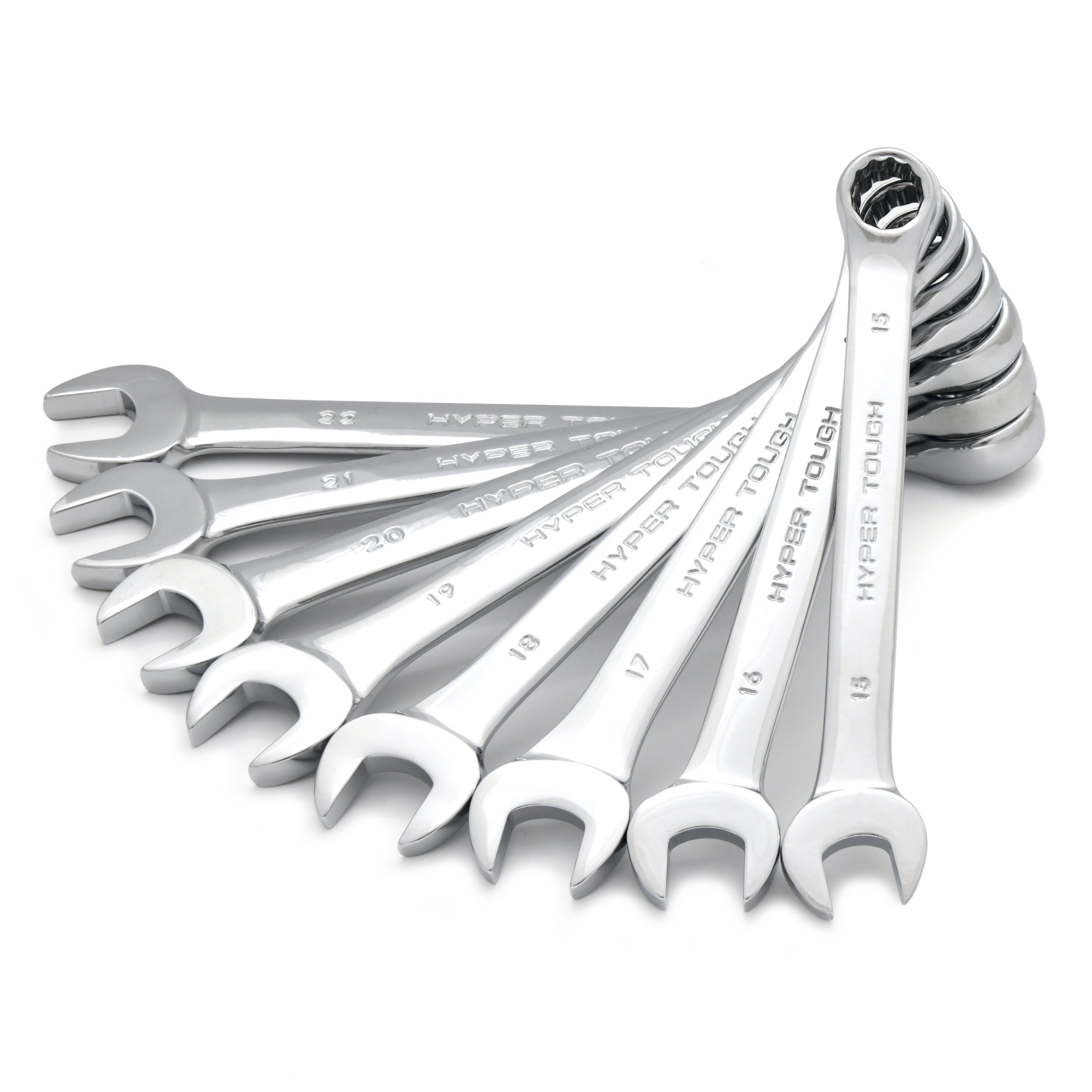 Hyper Tough 16-Piece Metric Combination Wrench Tool Set, Hand Tools - Image 5