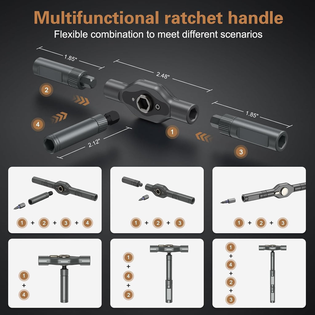 24 in 1 Magnetic Ratchet Screwdriver Set Tool Precision Screwdriver Kit - Image 2