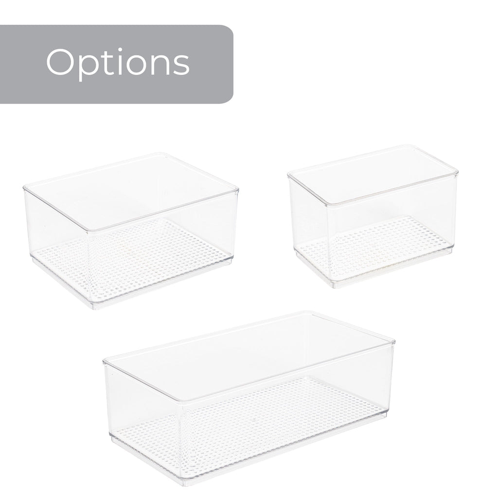 Clear Plastic Organizer Bin for Bathroom
