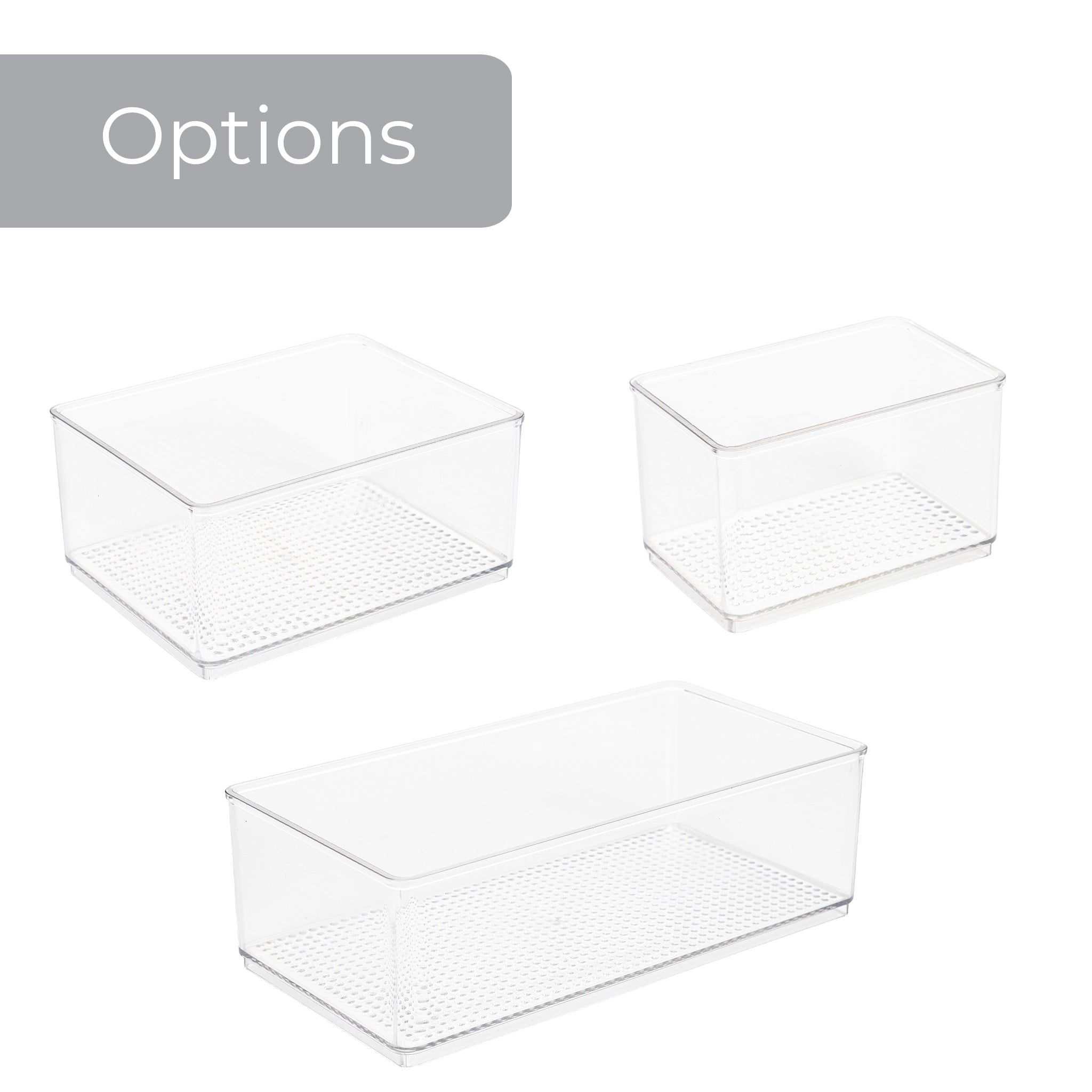 Clear Plastic Organizer Bin for Bathroom