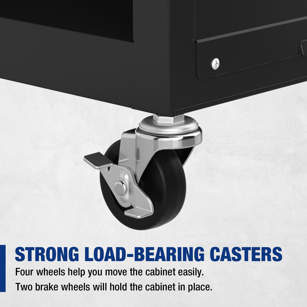 24.5 inch 5-Drawer Rolling Tool Chest, Sliding Metal Drawer Rolling Tool Storage Cabinet, Removable Toolbox Organizer... - Image 3