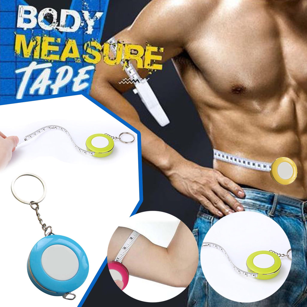 Tape Measure Ring Sizer Auto Retractable Tape Measure with Keychain Keychain Tape Measure Portable Tape Measure Retra... - Image 3