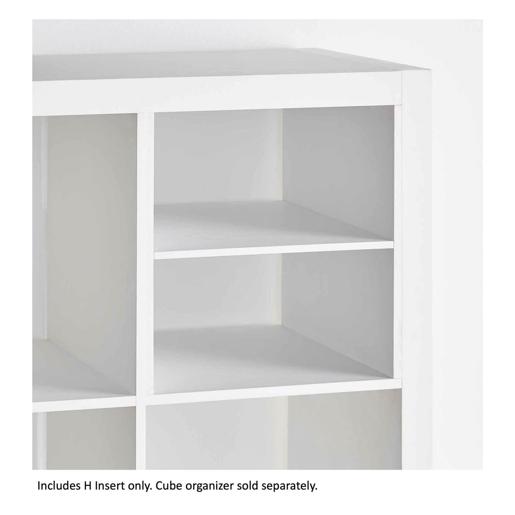 Better Homes &amp; Gardens H Shelf Insert for Cube Organizers, Tobacco Oak