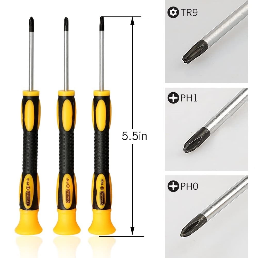 Cleaning Repair Tool Kit for PS3 PS4 PS5 Complete Screwdriver Set - PS4 Security Torx Screwdriver T9(TR9) Phillips PH0 PH1(PS3/4/5) - Image 2