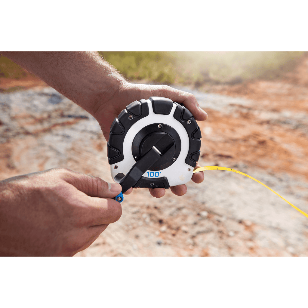 100-Foot Steel Blade Closed Reel Long Tape Measure - Image 2