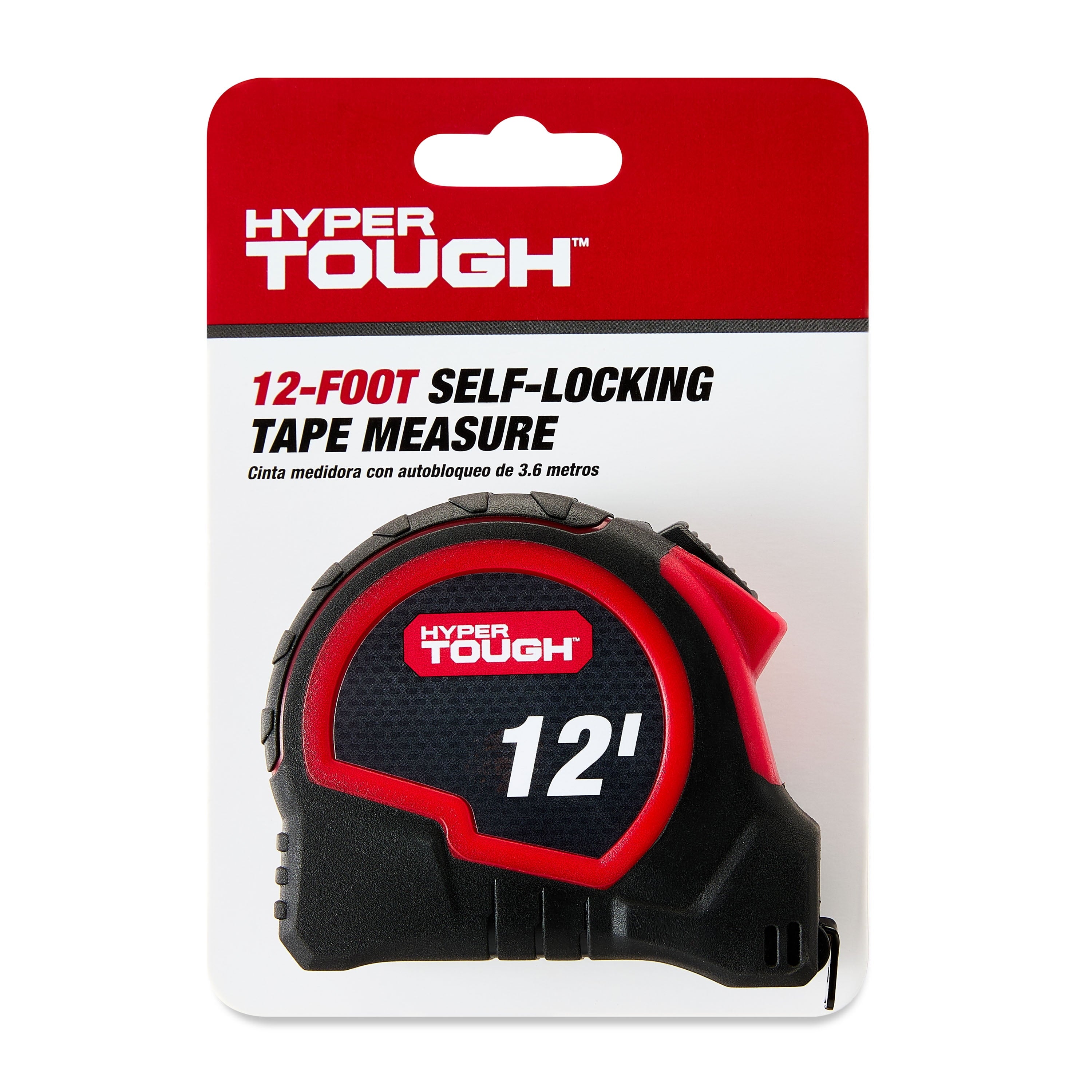 Hyper Tough 12ft. Self Lock Steel Tape Measure - Image 2