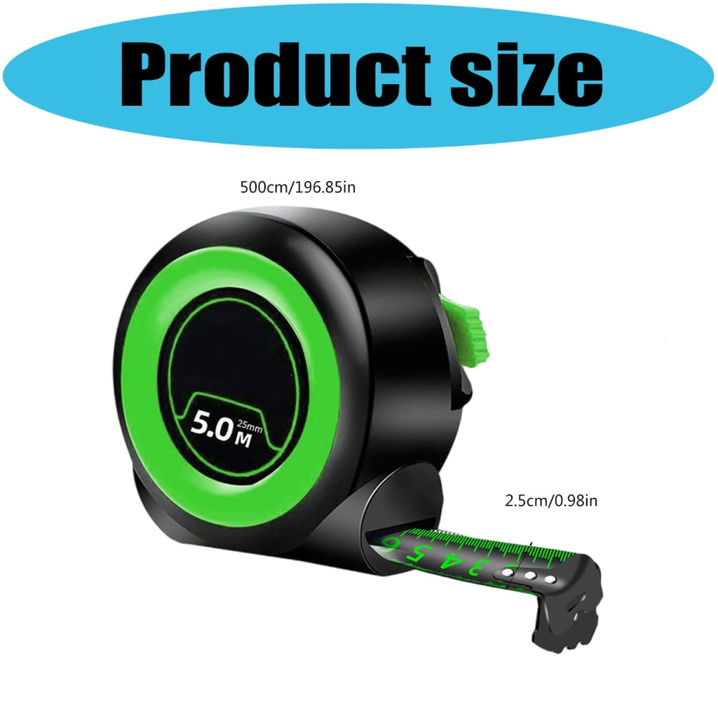 5M Long Measuring Tape Featuring Glow Scale and Ergonomic Handle Comfort - Image 5