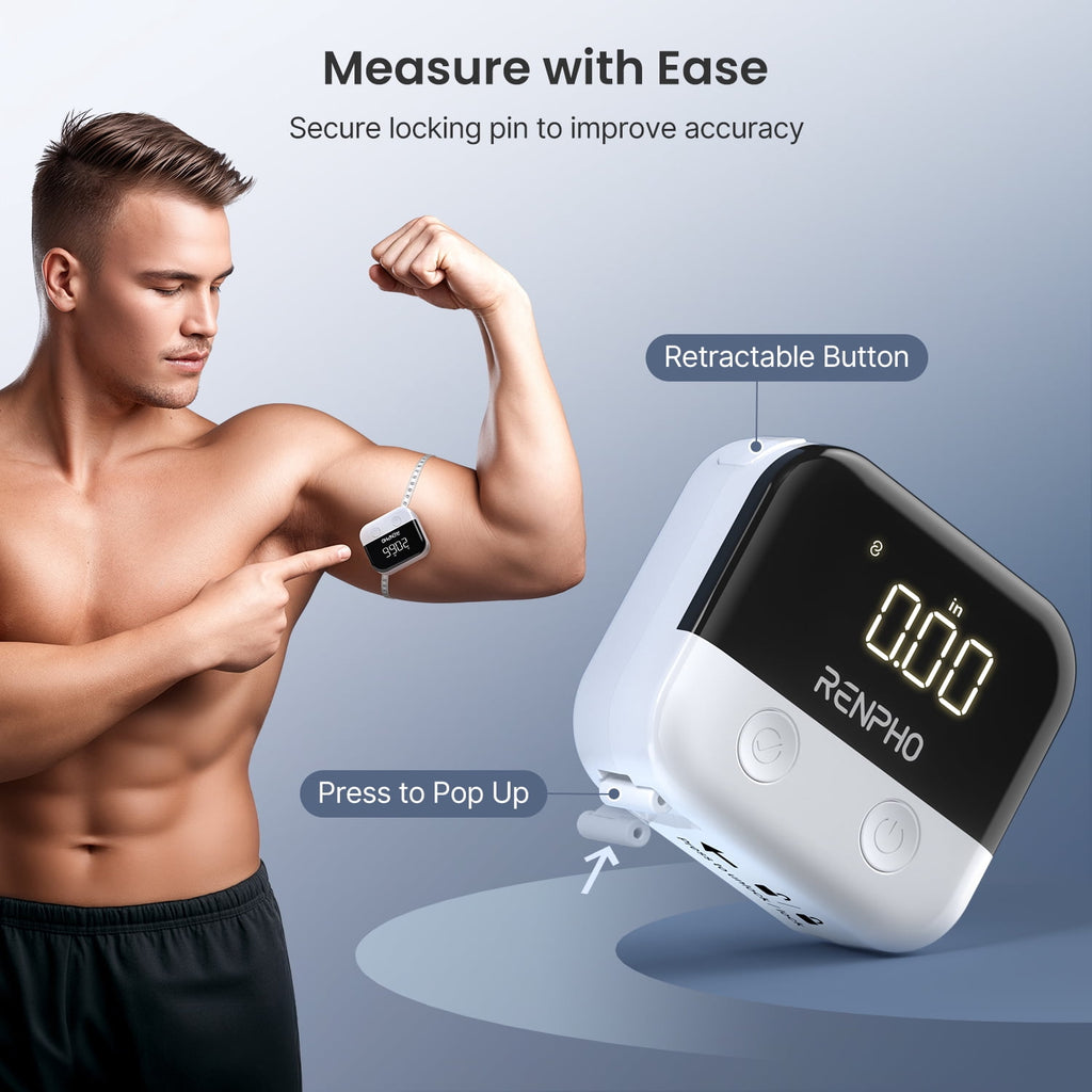 Smart Tape Measure for Weight Loss, Bluetooth Fitness Equipment with App, Retractable - Image 2