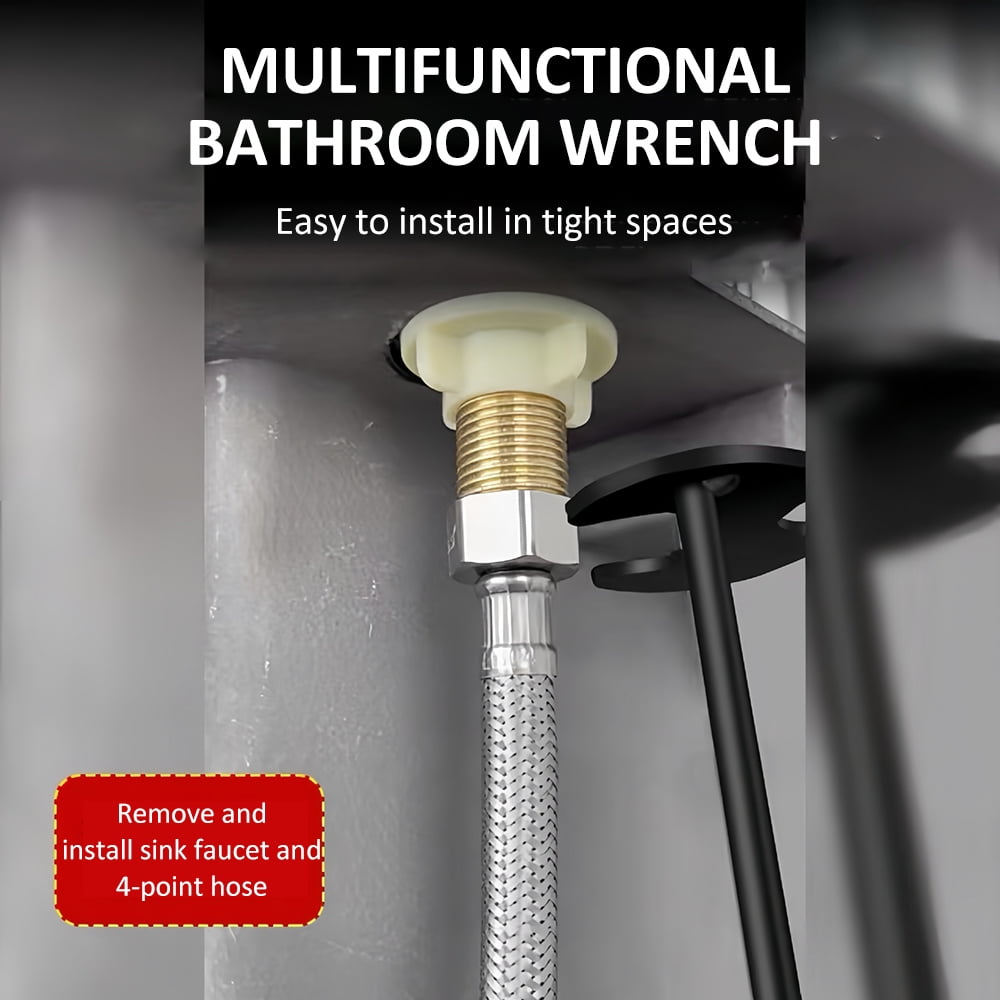 Wrench Sink Wrench Under Sink Tool Universal Wrench Set Under Wrench Faucet B - Image 5