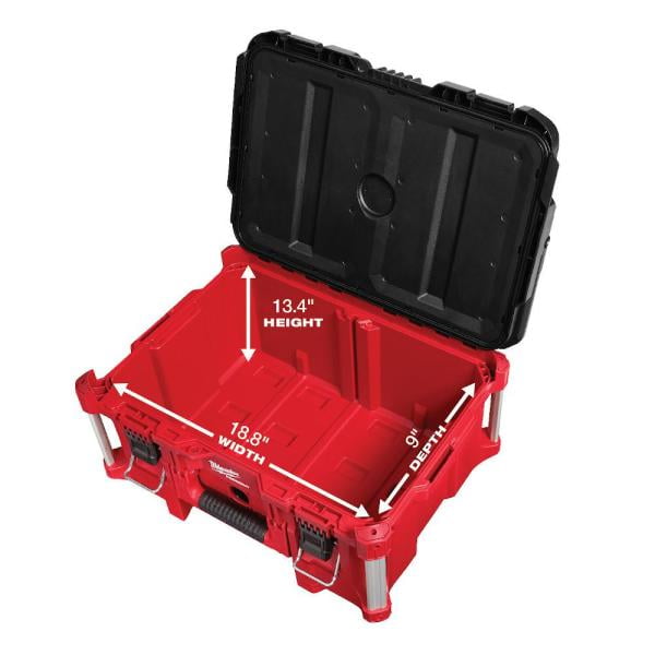Milwaukee 48-22-8425 100-Pound Capacity Polymer Packout Large Tool Box - Image 5