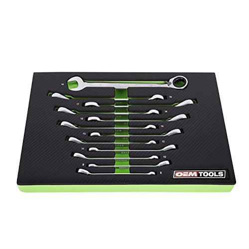 OEMTools 12 Piece RingStop Reversible Ratcheting Wrench Set (Metric) - Image 2