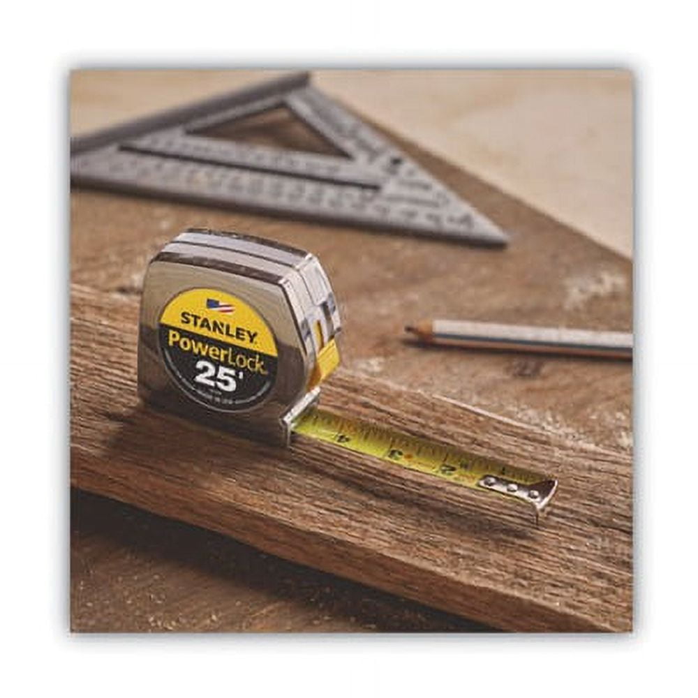 Powerlock Ii Power Return Rule, 1" X 25ft, Chrome/yellow - Image 4