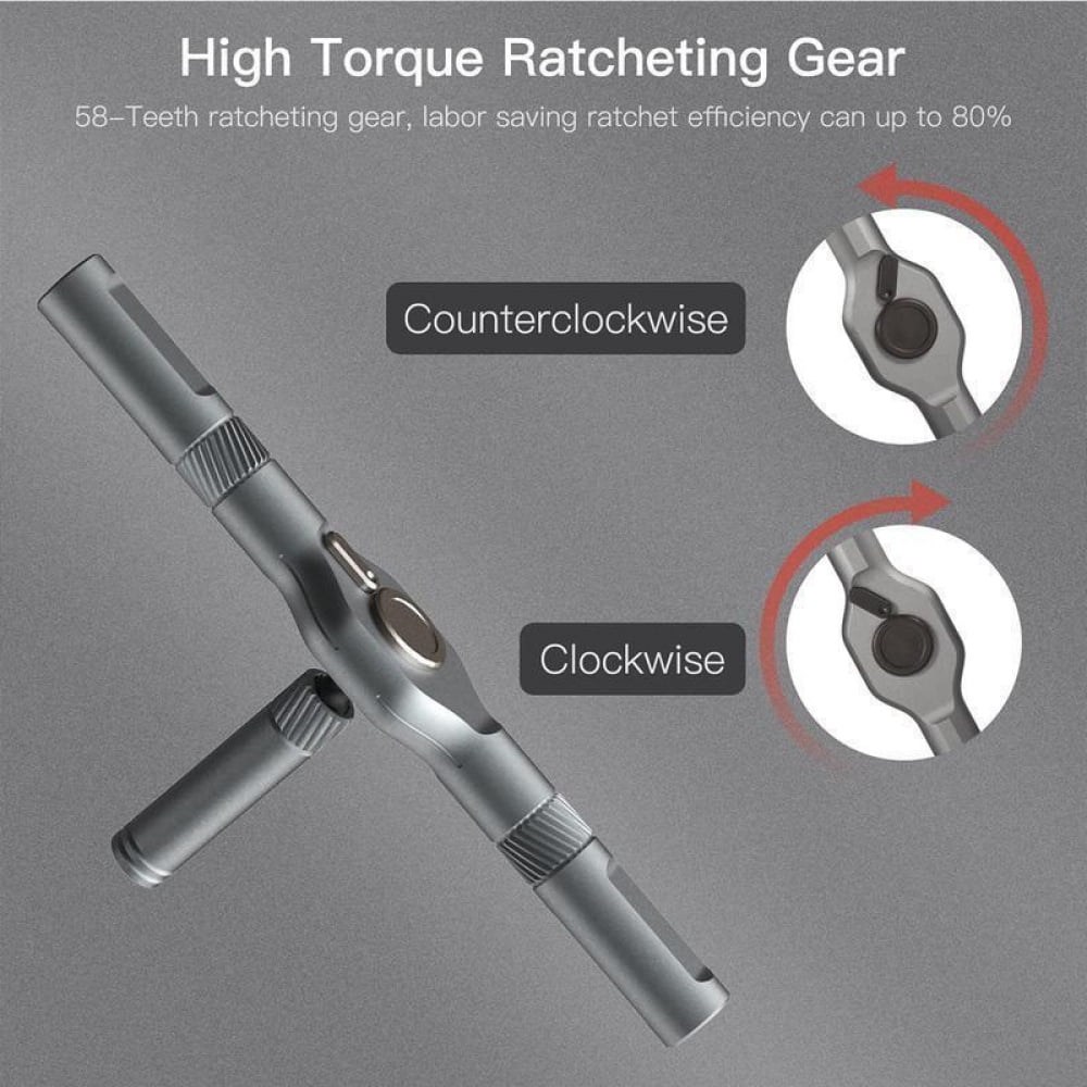 24 in 1 DlY Screwdriver Set,1 Set SwitchableScrewdriver Shape Magnetic Screwdriver Set,Compact and Portable Ratchet S... - Image 3