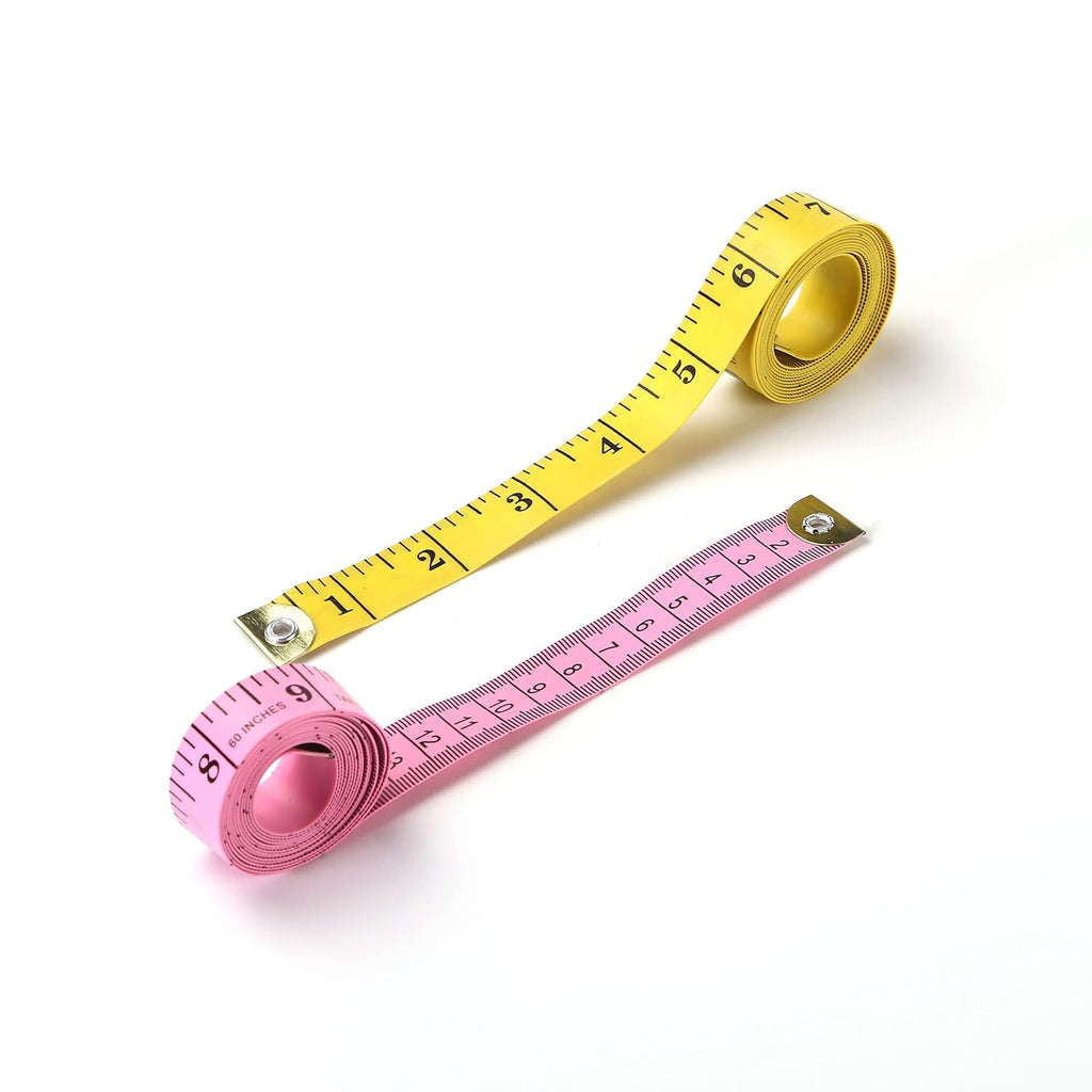 60-Inch Soft Tape Measure – Dual-Sided Flexible Ruler in Inches & Centimeters – Body & Sewing Measurement Tape (Pink) - Image 3