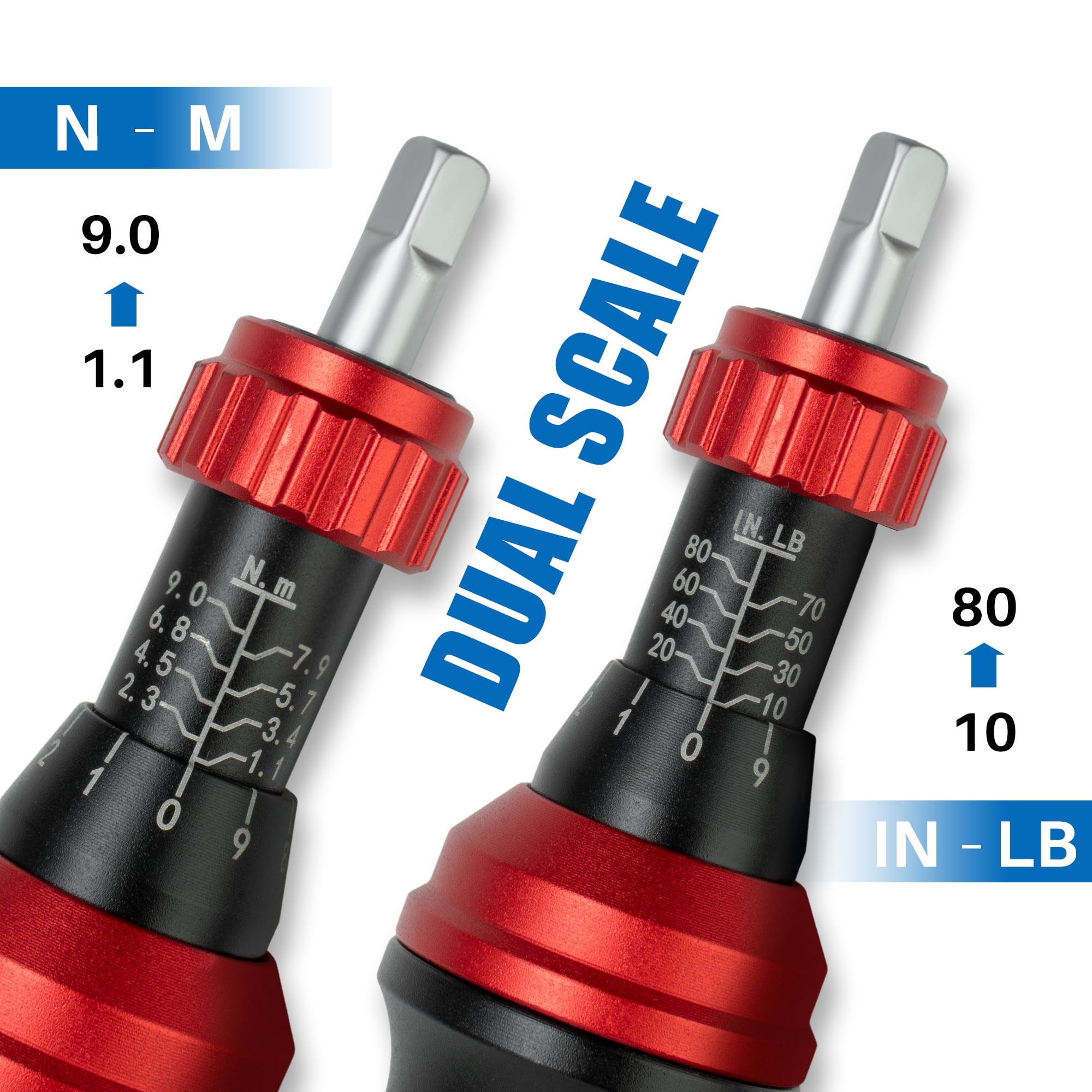 Torque Screwdriver 10-80 In.Lb, Inch Pound Torque Screwdriver Set with 1/4" Bit Holder, Flat, Hex, Torx and Philips Bits,Suitable for DIY Bi - Image 6