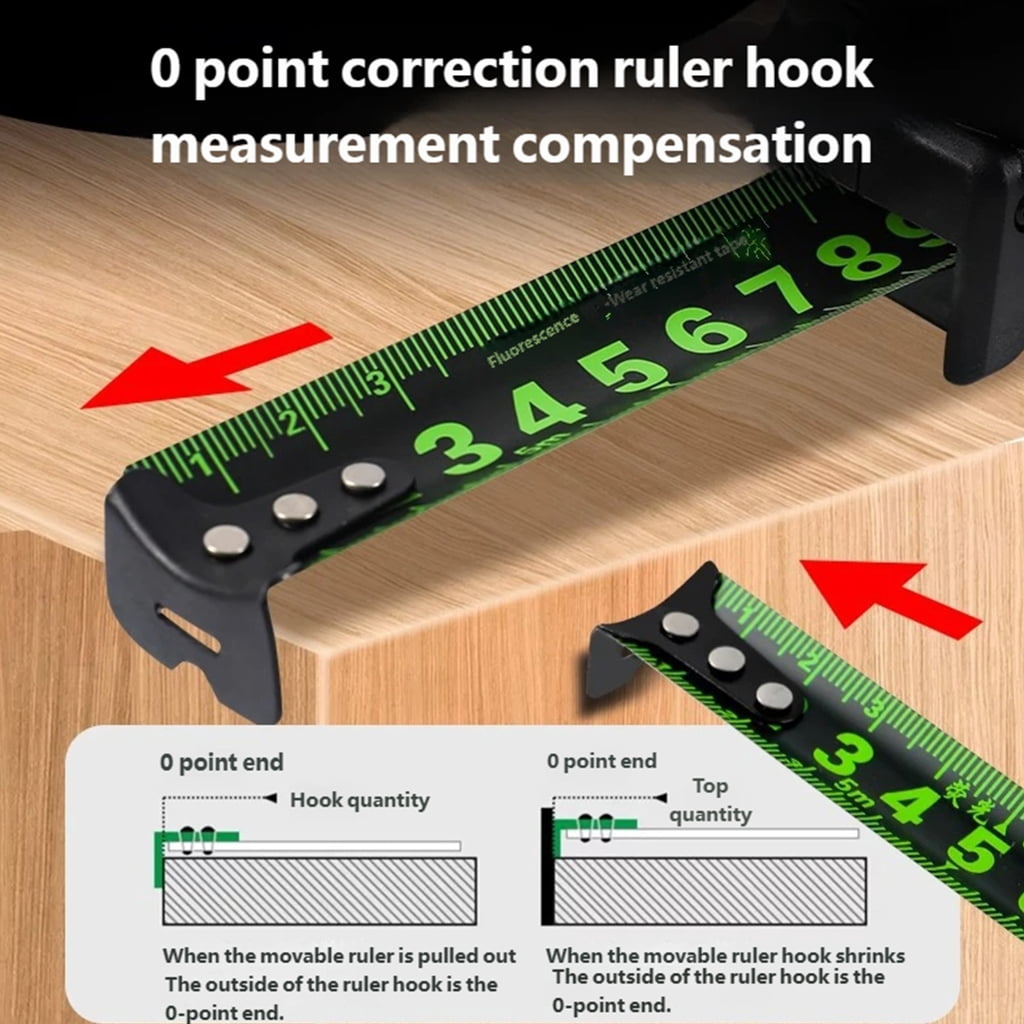 5M Long Measuring Tape Featuring Glow Scale and Ergonomic Handle Comfort - Image 6