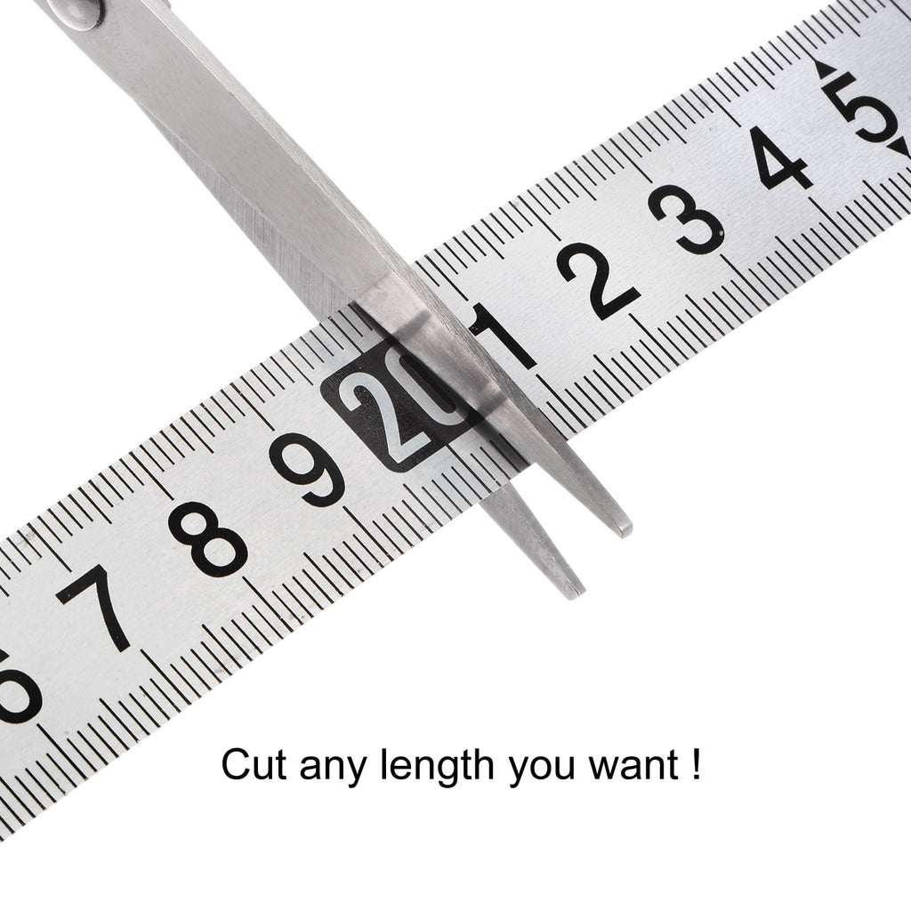 Self-Adhesive Measuring Tape 400cm Stainless Steel Metric Left to Right Read Widened - Image 5