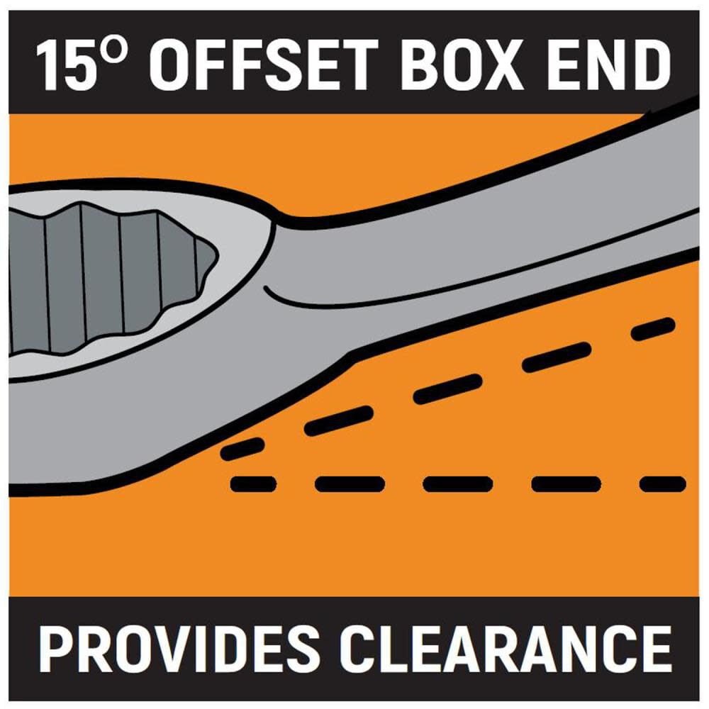 Large Add-On Comb Wrench Set Long Offset Box End 5 Piece Pack - Image 5
