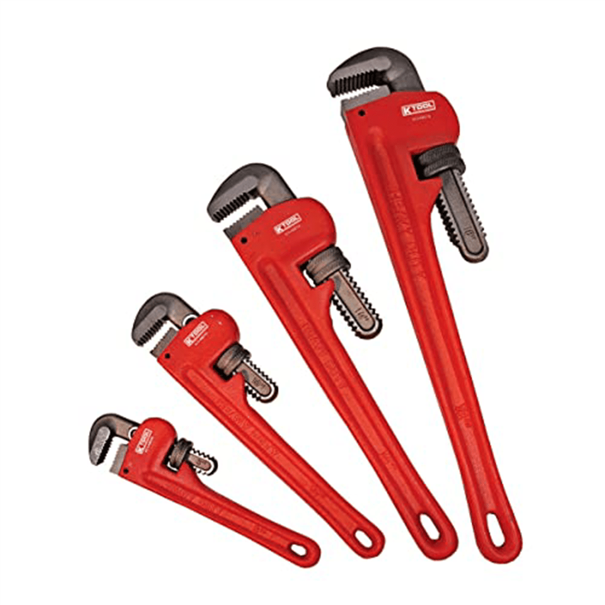 49000 Four Piece Pipe Wrench Set Eight To Eighteen Inch - Image 2