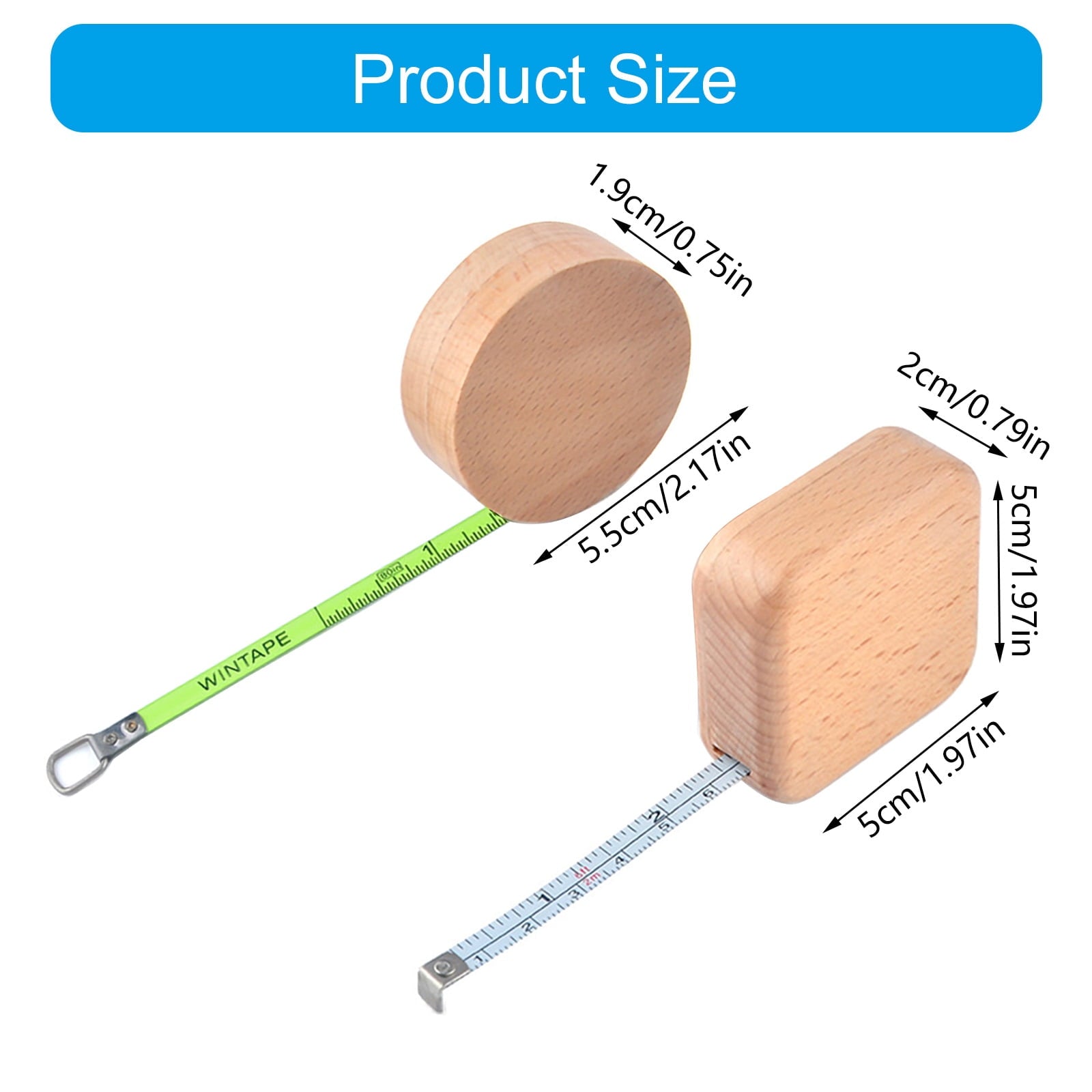 Case Tape Measure 2m High Accuracy Portable Measuring Tape Ruler for Various Measuring Environment - Image 3