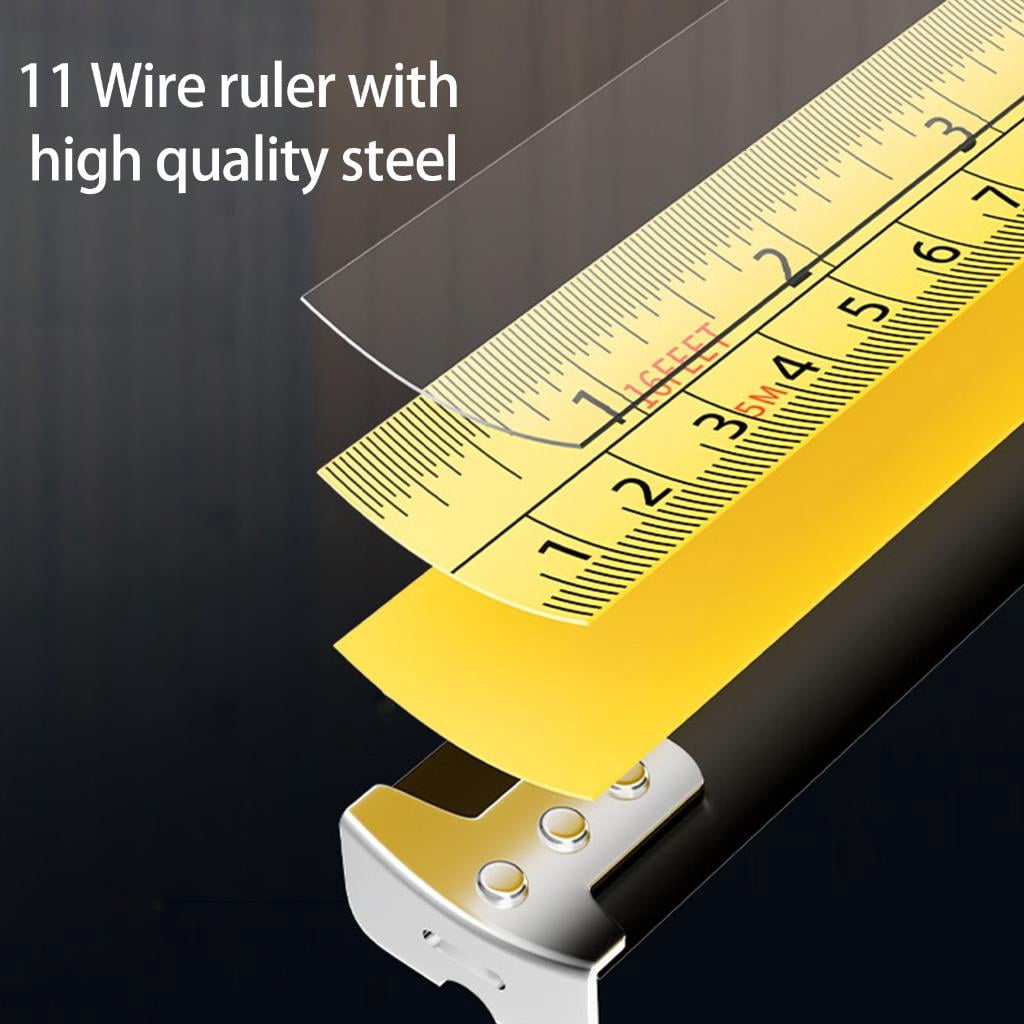 hejhncii Transparent Tape Measure With Inch Metric Scale Stainless Steel Construction 300/500/750/1000cm Option - Image 3
