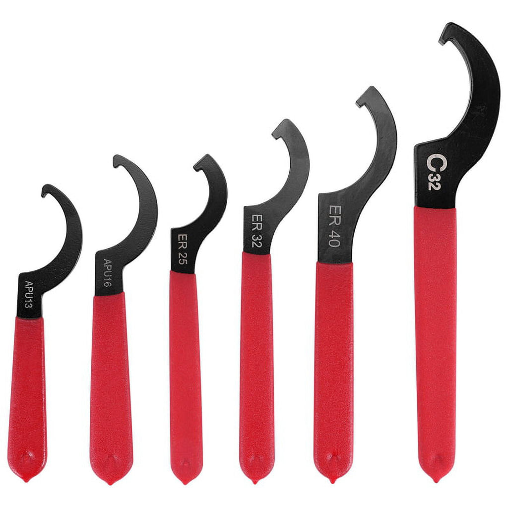 Adjustable Steel Construction Spanner Wrench Set 6 Piece