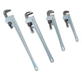 Aluminum Pipe Wrench Set 4PC - Plumbing & Mechanical Tools - 14/18/24/36 Inch - Durable & Versatile - For DIY & Professionals