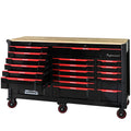 65" Oversized Tool Box, 19-Drawer Rolling Tool Chest with Desktop & Lockable for Garage