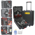 899 Pcs Tool Set, Household Tool Kit with Rolling Tool Box for Home Auto Repair, Black