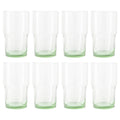 Better Homes &amp; Gardens Clear Green Glass, Glassware, 8 Pack, 15 oz