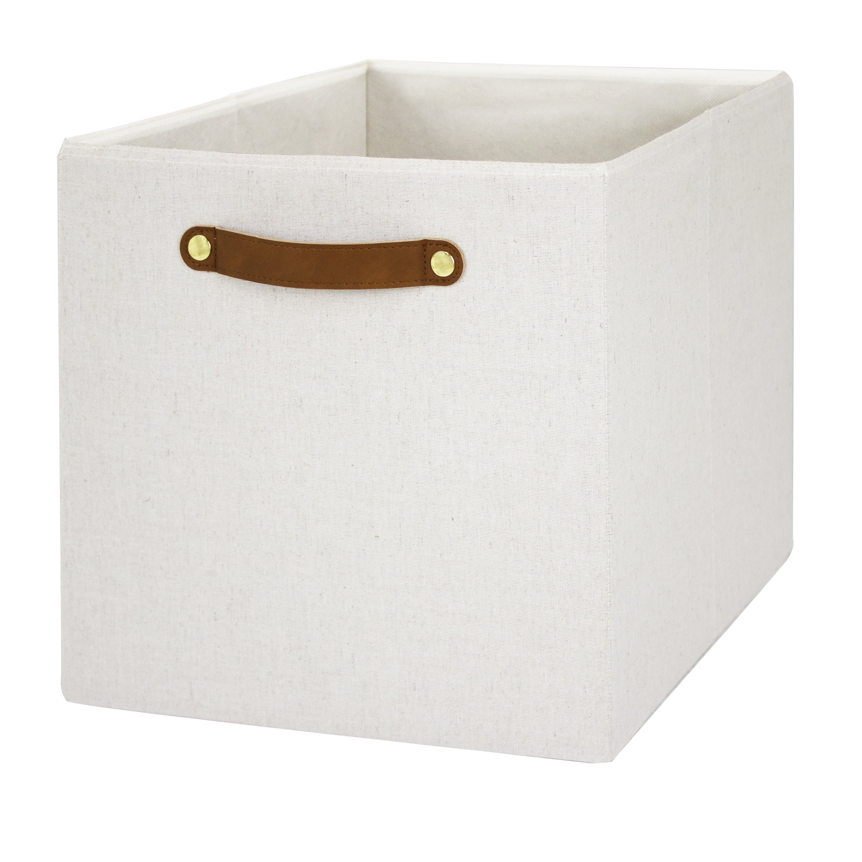 Better Homes &amp; Gardens Collapsible Fabric Cube Storage Bin, Vanilla
