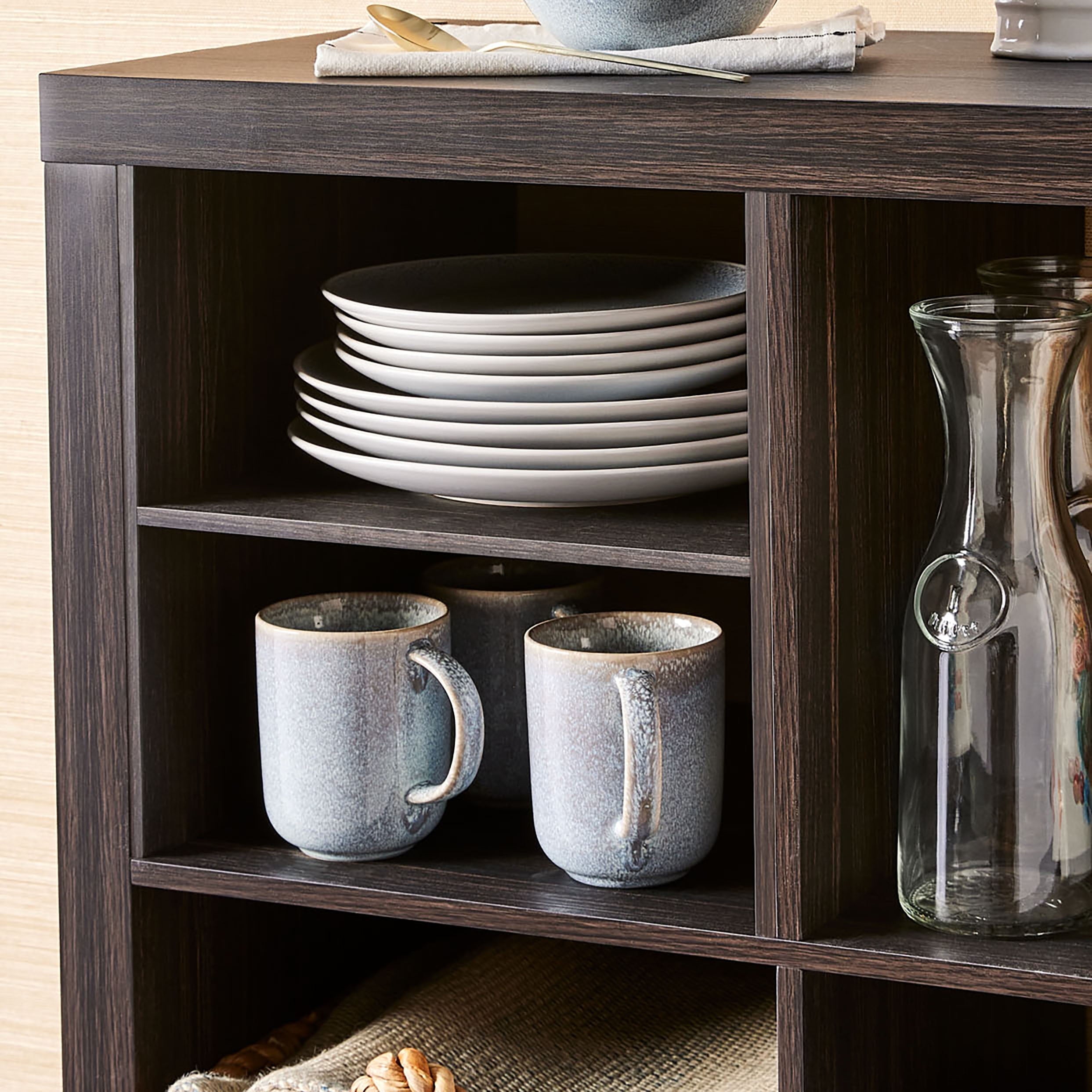 Better Homes &amp; Gardens H Shelf Insert for Cube Organizers, White Texture