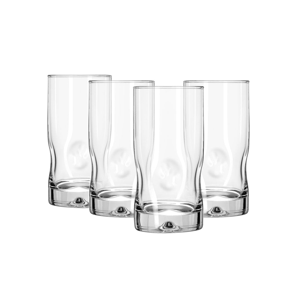 Better Homes &amp; Gardens Lyra Glass Drinkware Set, 16.7 oz, 4-Piece