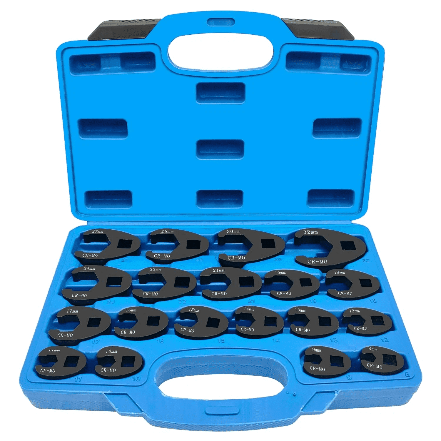 Crows Foot Wrench Set 1/2" and 3/8 Drive Flare Nut Crowfoot Wrench Set MetricSteel