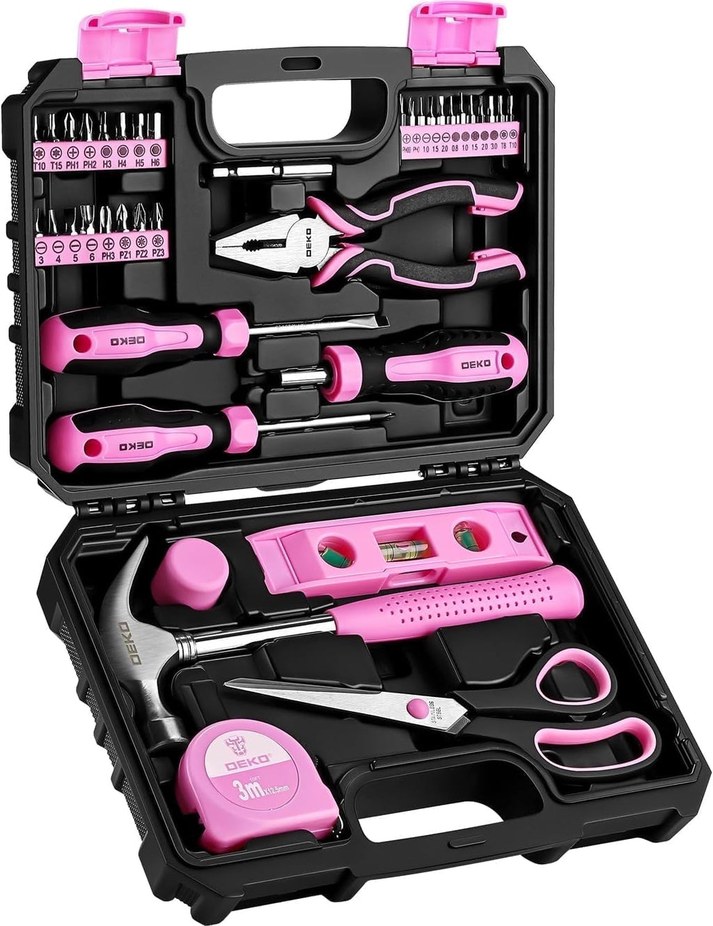 Set for Women: Pink Set for Home Repair, Womens Kit for All Purpose 42 Piece