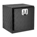 18" 17.7"x18" Aluminum Tool Box Pickup Truck Bed RV Trailer Storage w/Lock & Key Black