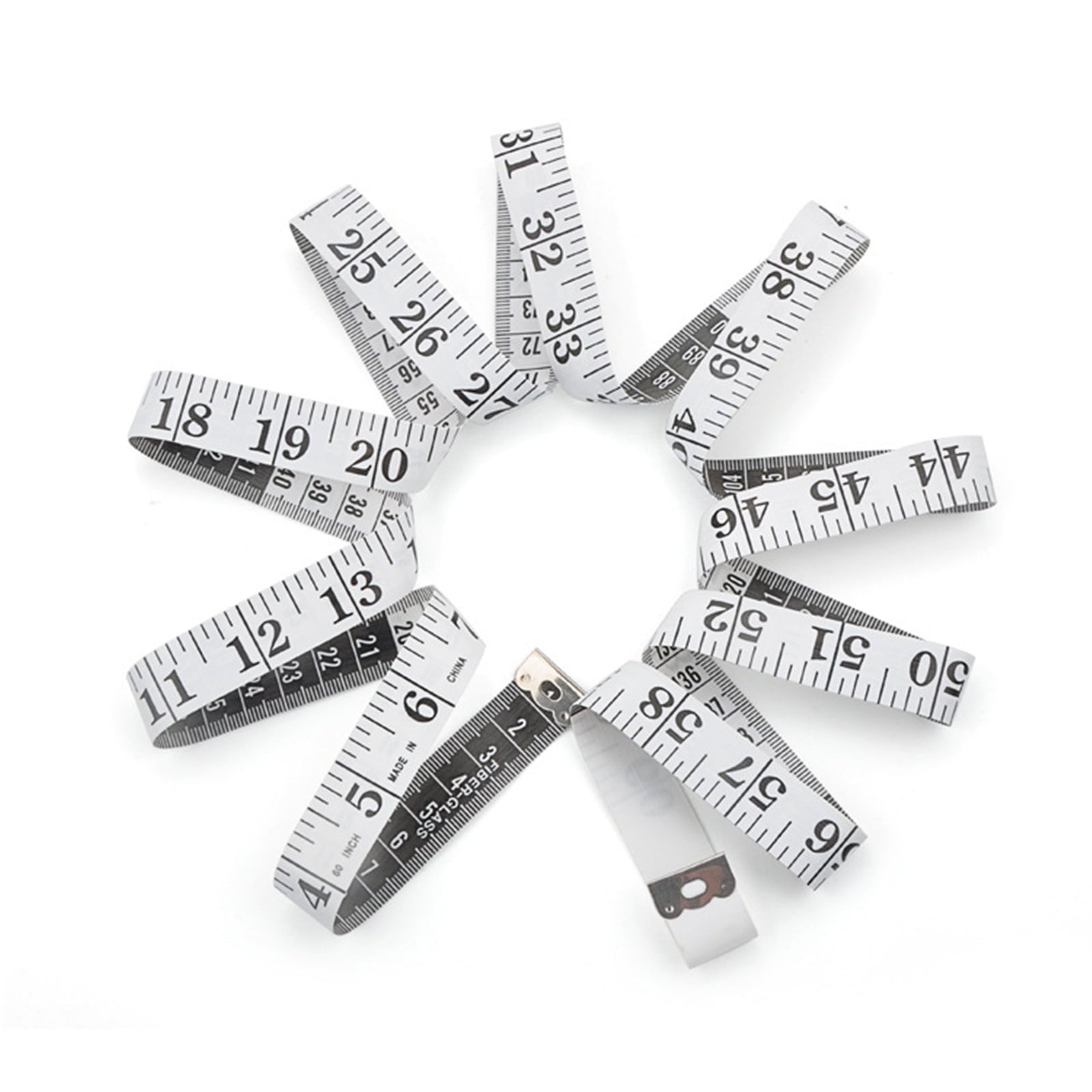 Soft Tape Measure 60 Inch/, Dual-Sided Inch & Centimeter Scale, Durable Fiberglass Tailor's Measuring Tape for Sewing...