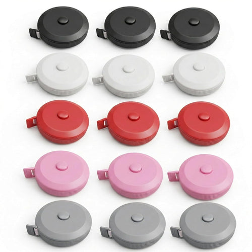 15 Pack Small Retractable Measuring Tape Double-Sided 60 Inch/150cm Body Measure, 5 Assorted Colors, Flexible Cloth R...