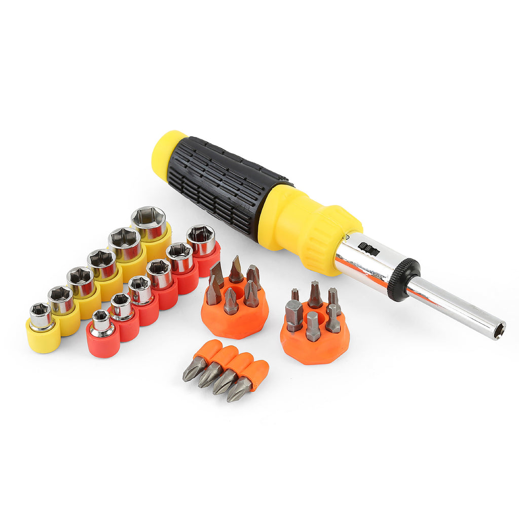 Ratcheting Screwdriver Set, 34 Pieces