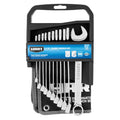 11-Piece MM Combination Wrench Set with Tool Pouch, Chrome Vanadium