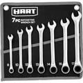 7-Piece MM Ratcheting Wrench Set with Tool Pouch, Chrome Vanadium