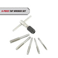 6-Piece Adjustable SAE Tap & T-Handle Wrench Set