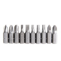 Hyper Tough 10-Piece 1 inch Screwdriver Bits, Material Steel, New Condition