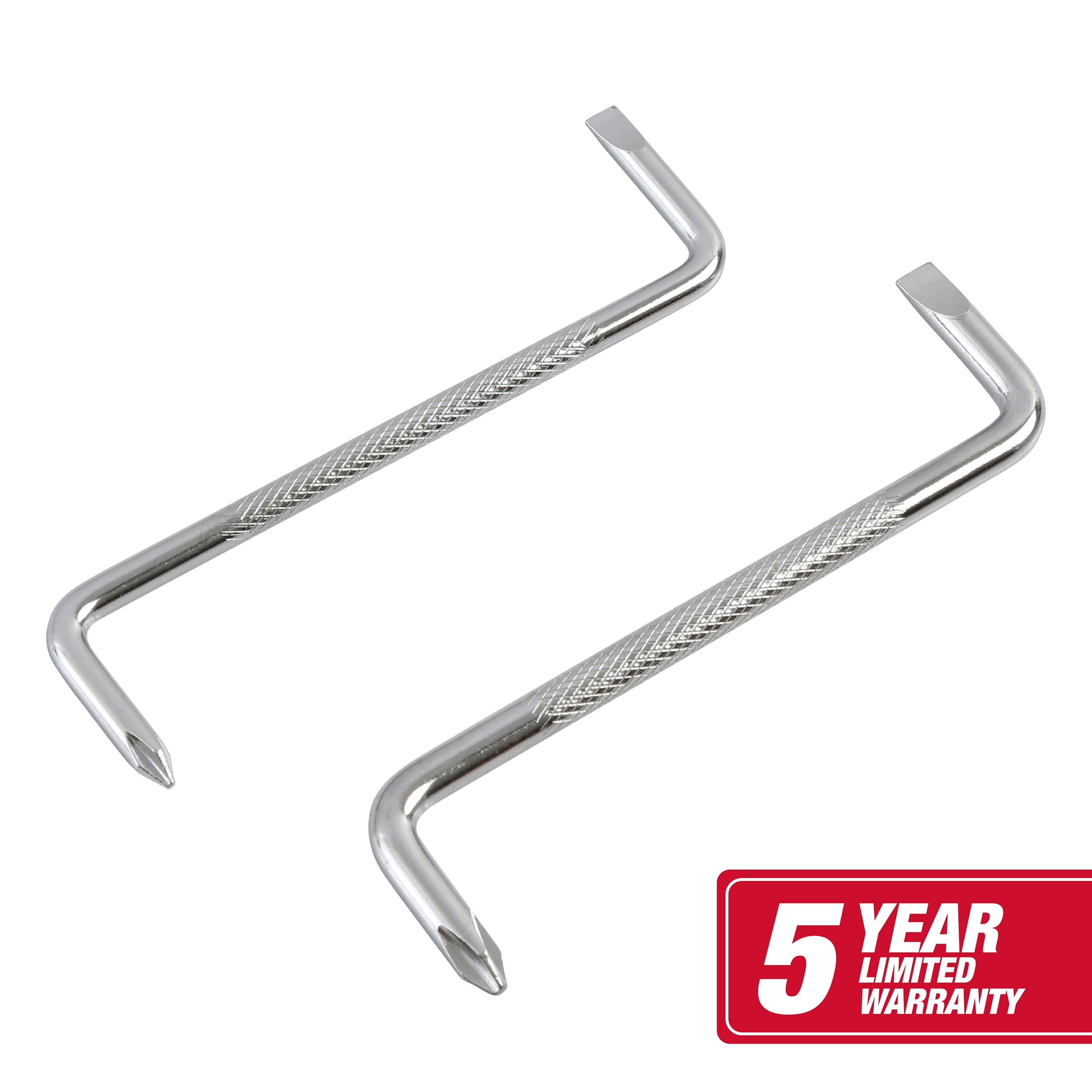 2-Piece Offset Screwdrivers with Phillips and Slotted