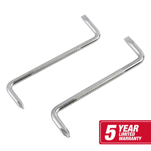2-Piece Offset Screwdrivers with Phillips and Slotted